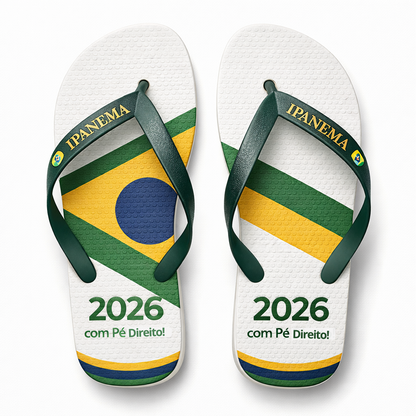 Kit 2 Chinelos Ipanema Brasil – Comece 2026 com o Pé Direito!