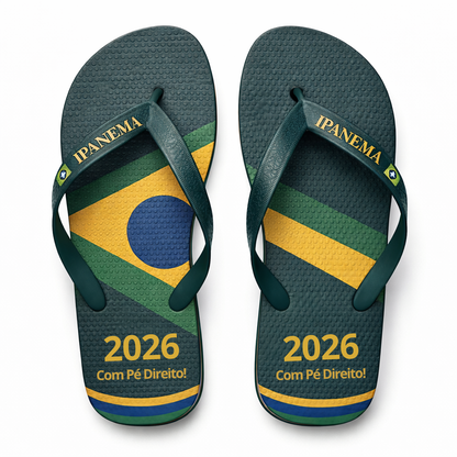 Kit 2 Chinelos Ipanema Brasil – Comece 2026 com o Pé Direito!