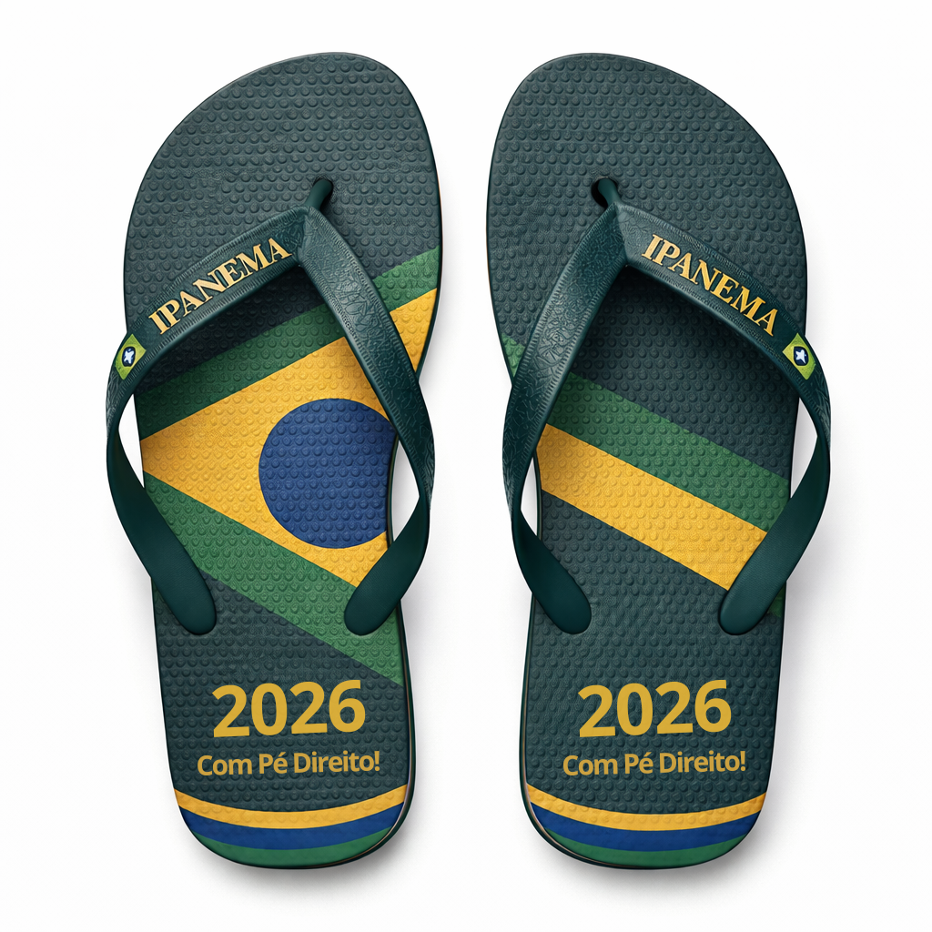 Kit 2 Chinelos Ipanema Brasil – Comece 2026 com o Pé Direito!
